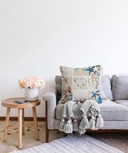 Deniz Yıldızı Dijital Baskılı Dekoratif Raşel Kadife Yastık Kırlent Kılıfı Bonvagon