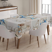 Deniz Yıldızlı Dijital Baskılı Masa Örtüsü masa54 Bonvagon