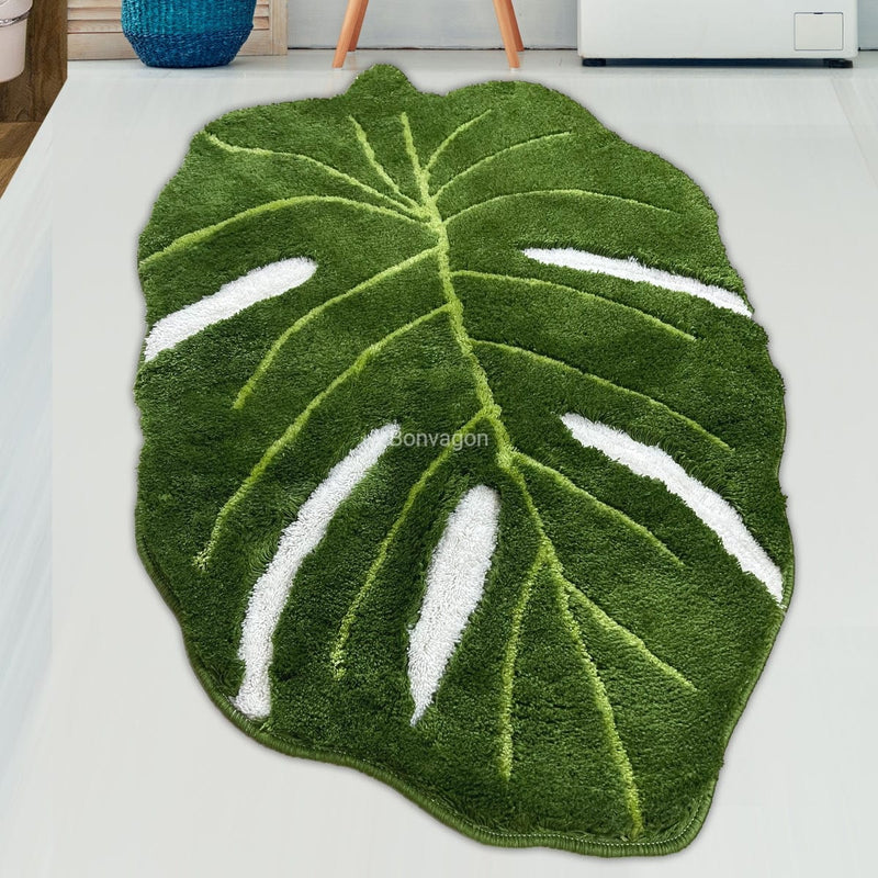 Deve Tabanı Yeşil Akrilik Banyo Paspas ve Halısı, Kaymaz Taban, Yıkanabilir Bonvagon