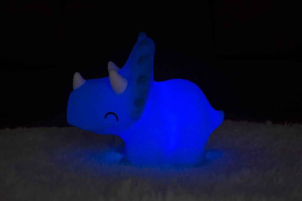 Dhink Silikon Gece Lambası  Triceratops Pembe Bonvagon