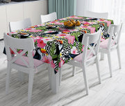 Dijital Baskılı Dekoratif Leke Tutmaz Masa Örtüsü Bonvagon