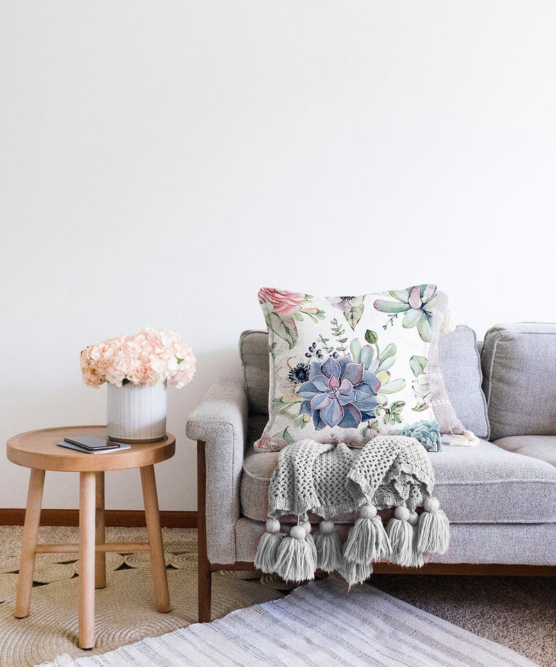 Dijital Baskılı Dekoratif Raşel Kadife Yastık Kırlent Kılıfı Bonvagon