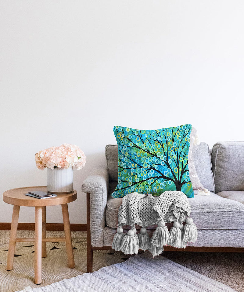 Dijital Baskılı Raşel Kadife Yastık Kırlent Kılıfı Bonvagon