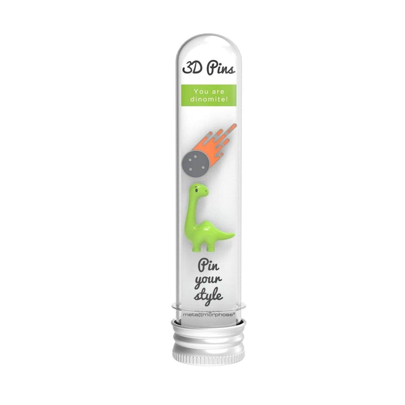 Dinazor ve Meteor Broş Pin Seti Bonvagon Metalmorphose