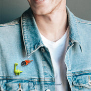 Dinazor ve Meteor Broş Pin Seti Bonvagon Metalmorphose