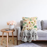 Dinozor Desenli Oyun Yolları Tasarımlı Çocuk & Genç Odası Modern Yastık Kırlent Kılıfı Bonvagon