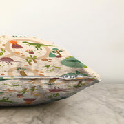 Dinozor Desenli Oyun Yolları Tasarımlı Çocuk & Genç Odası Modern Yastık Kırlent Kılıfı Bonvagon