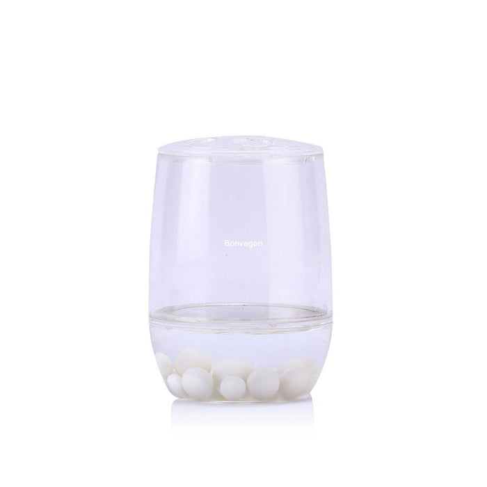 Diş Fırçalık Beyaz Boncuklu Akrilik Model Bonvagon