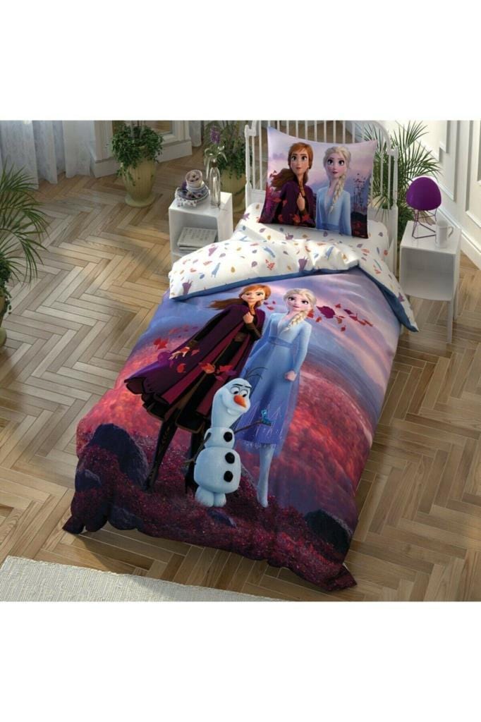Disney Frozen 2 Autumn Tek Kişilik Nevresim Takımı 160x220 %100 Pamuk 57 Tel Bonvagon