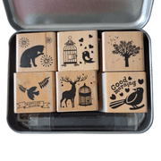 Doğa Temalı 6'lı Stampa Mühür Seti The Seal Bonvagon