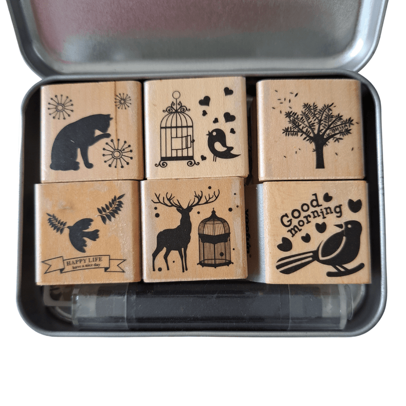 Doğa Temalı 6'lı Stampa Mühür Seti The Seal Bonvagon