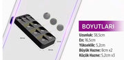 Dokuz Bölmeli Rampalı Çekmece İçi Beyaz Kaşıklık