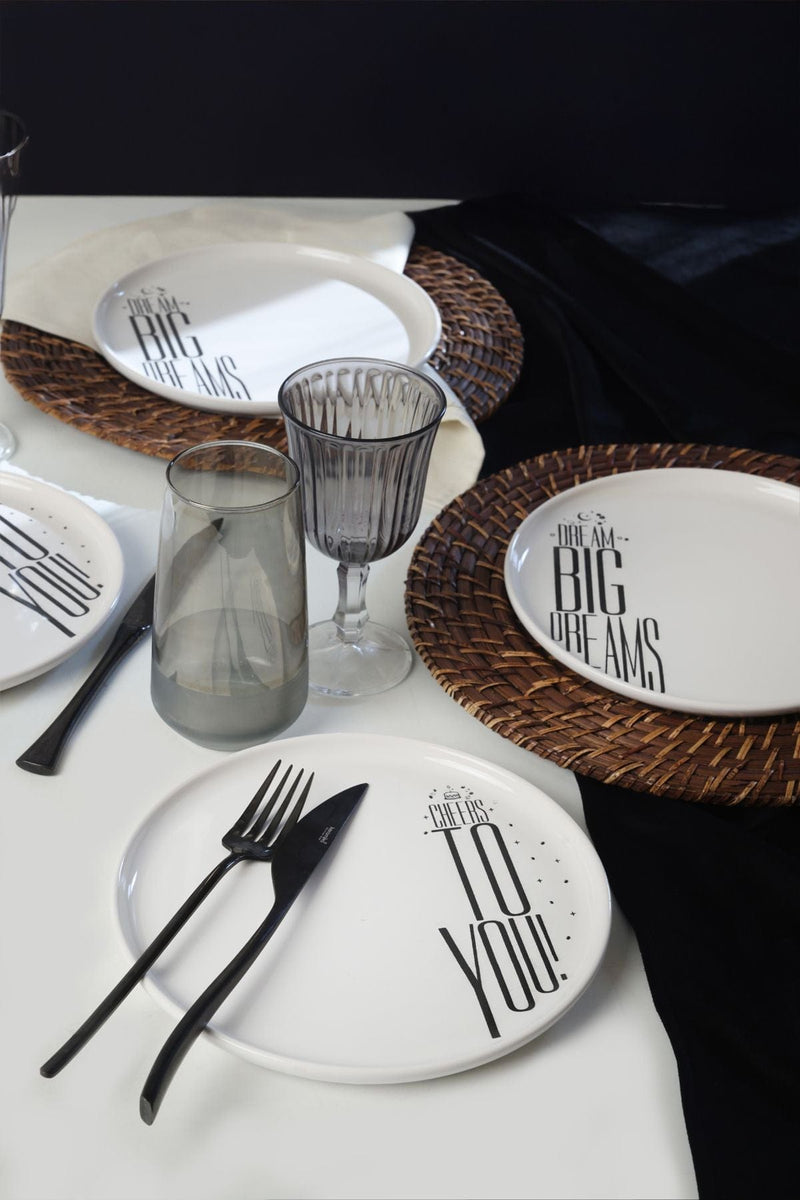 Dream & Cherrs Nordic Pasta Tabağı 22 Cm 4 Parça 22729-30 Bonvagon