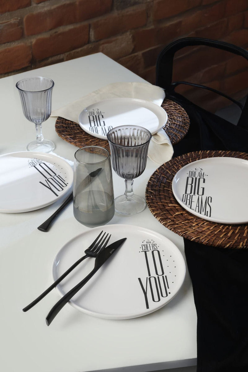 Dream & Cherrs Nordic Pasta Tabağı 22 Cm 4 Parça 22729-30 Bonvagon