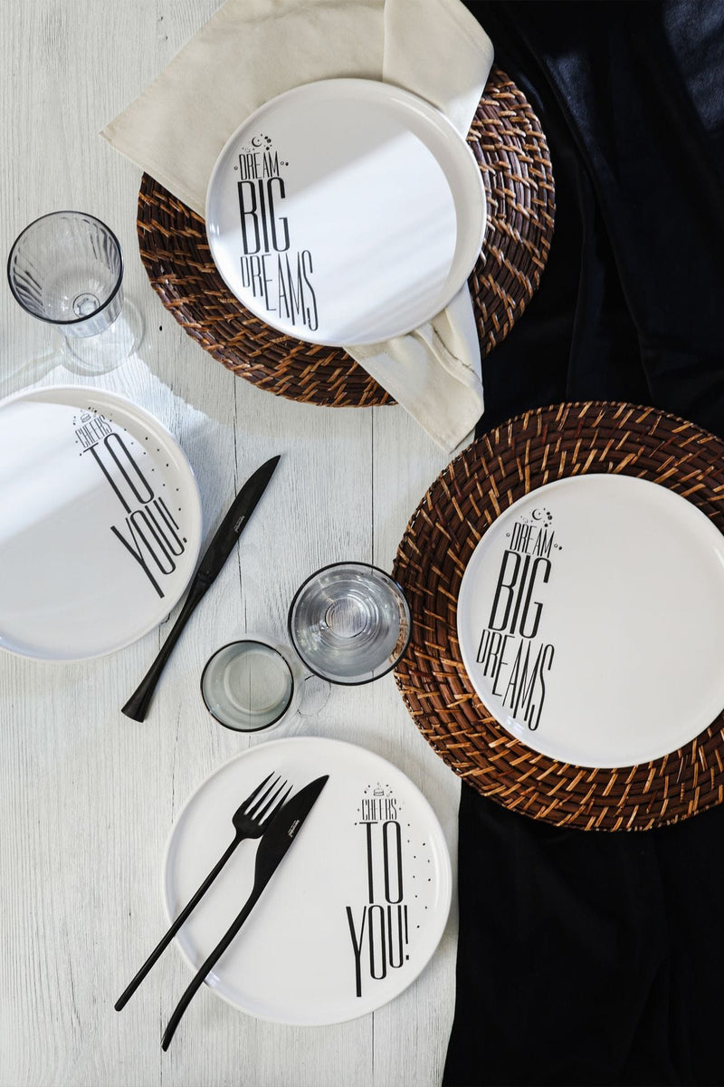 Dream & Cherrs Nordic Pasta Tabağı 22 Cm 4 Parça 22729-30 Bonvagon