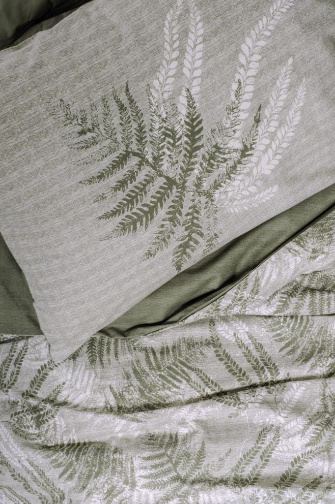 Dual Çift Kişilik Nevresim Takımı Frond Haki Bonvagon