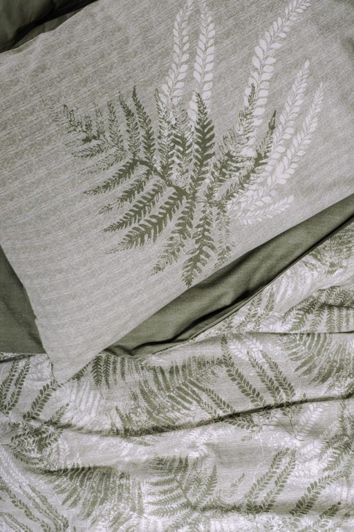 Dual Çift Kişilik Nevresim Takımı Frond Haki Bonvagon