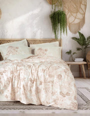 Dual Tek Kişilik Nevresim Takımı Vestige Bej Bonvagon