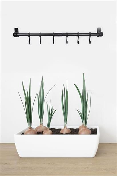  Duvara Monte Edilen 6 Kancalı Dekor Kaşıklık ve Kupa Askısı Bonvagon