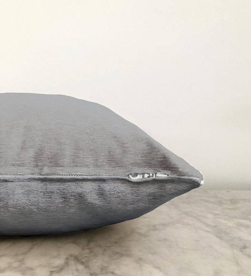 Düz Açık Gri Renkli Dijital Baskılı Raşel Kadife Yastık Kırlent Kılıfı Bonvagon