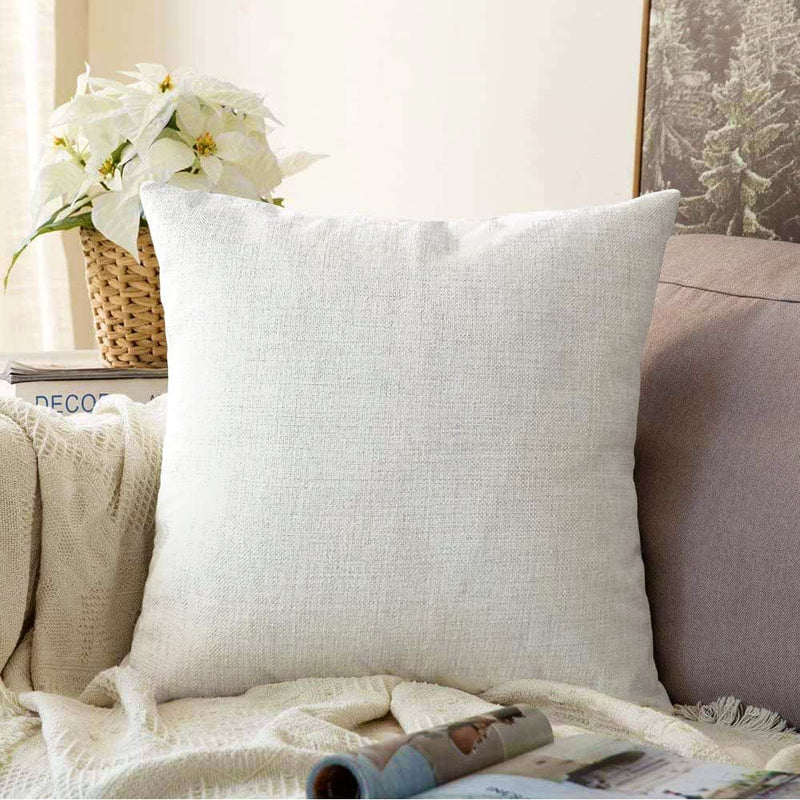 Düz Beyaz Renkli Raşel Kadife Yastık Kırlent Kılıfı Bonvagon