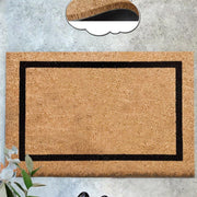 Düz Dikdörtgen Faset Doğal Koko Hindistan Cevizi Kapı Önü Paspas 60x40cm Bonvagon