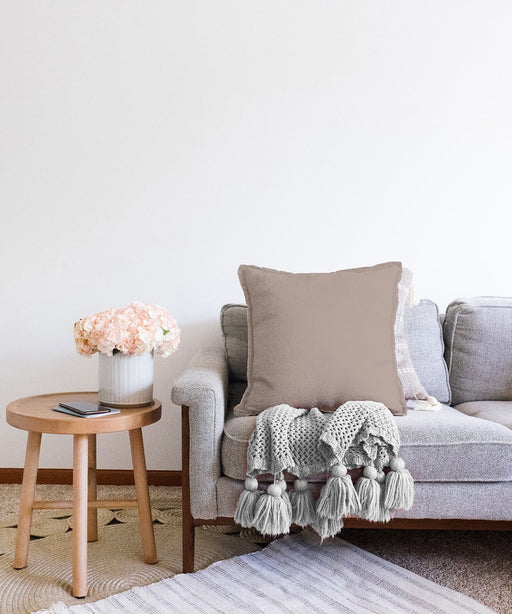 Düz Vizon Renkli Dijital Baskılı Raşel Kadife Yastık Kırlent Kılıfı Bonvagon