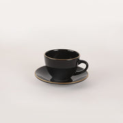 Ege Siyah Gold Yemek/Kahvaltı Takımı 44 Parça 6 Kişilik Bonvagon