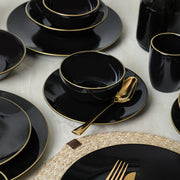 Ege Siyah Gold Yemek Takımı 30 Parça 6 Kişilik Bonvagon
