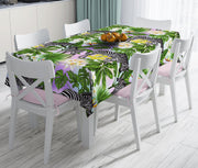 Egzotik Zebra Desenli Modern Leke Tutmaz Masa Örtüsü Bonvagon