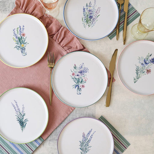 Elegant Blossoms Pasta Tabağı 22cm 6 Adet Bonvagon