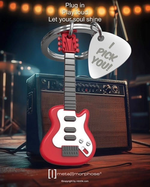 Elektro Gitar Anahtarlık