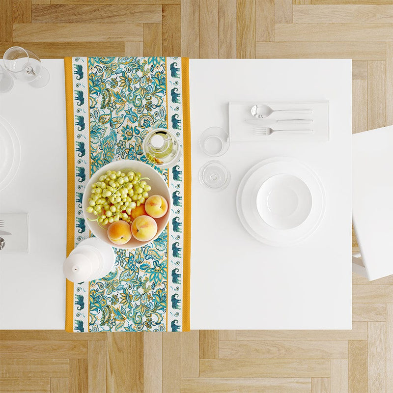 Elephants İnce Keten Runner 140x45cm
