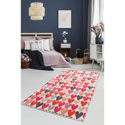 Emily Dijital Baskılı Dekoratif Halı, Kaymaz Taban, Yıkanabilir Bonvagon