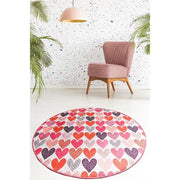 Emily Dijital Baskılı Dekoratif Halı, Kaymaz Taban, Yıkanabilir Bonvagon