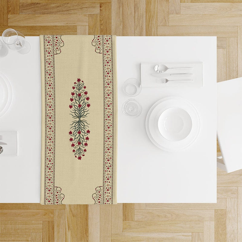 English Love İnce Keten Runner 140x45cm Bonvagon