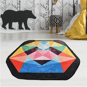 Enjoy Panda Yıkanabilir Antibakteriyel Çocuk Halısı, Kaymaz Taban, Yıkanabilir Bonvagon