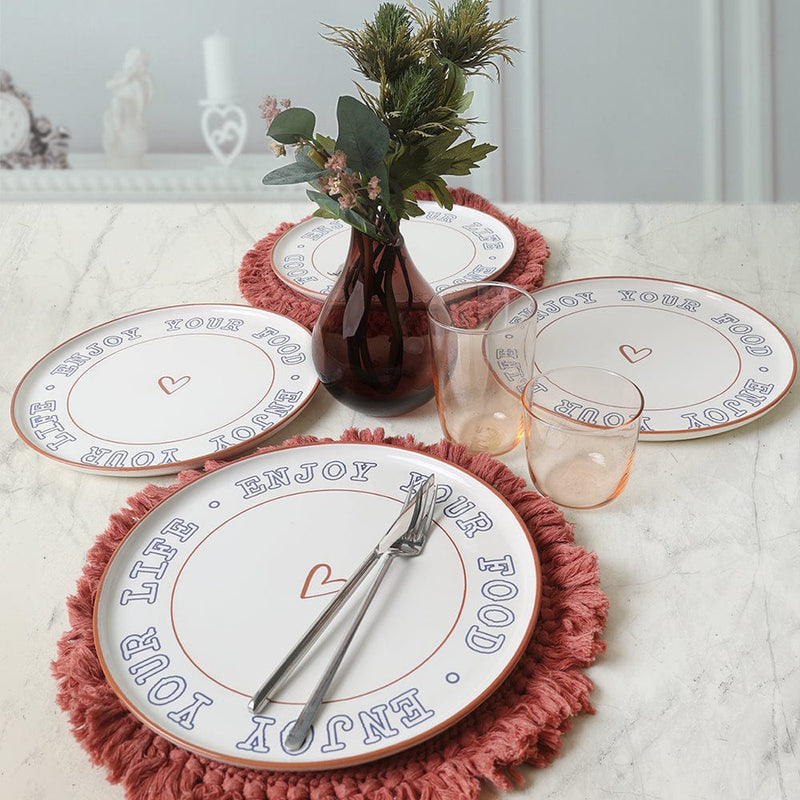 Enjoy Your Food Nordic Servis Tabağı 28 cm 4 Adet 22973 Bonvagon