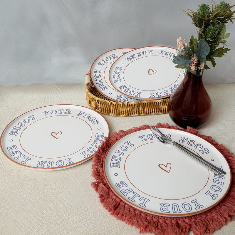 Enjoy Your Food Nordic Servis Tabağı 28 cm 4 Adet 22973 Bonvagon