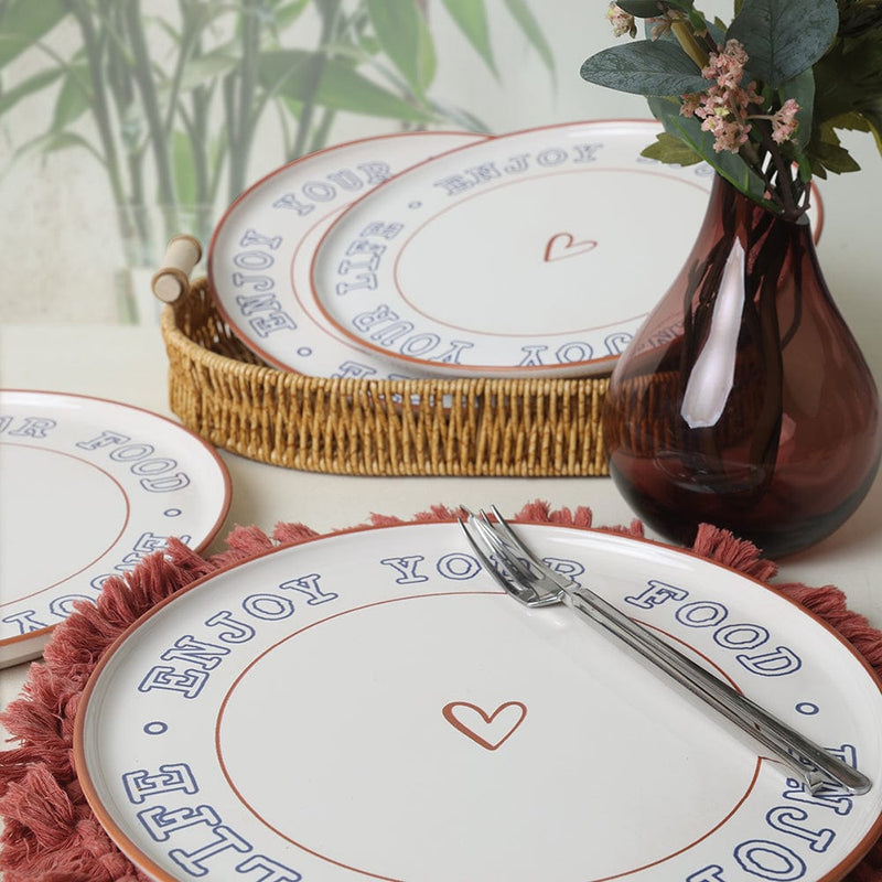 Enjoy Your Food Nordic Servis Tabağı 28 cm 4 Adet 22973 Bonvagon