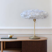 Eos Esther Kaz Tüyü Avize Mini Açık Gri 55cm Lambader Bonvagon