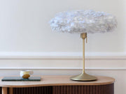 Eos Esther Kaz Tüyü Avize Mini Açık Kahverengi 55cm Lambader Masa Lambası Bonvagon