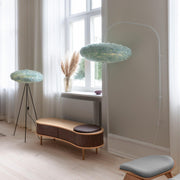 Eos Esther Kaz Tüyü Avize Mini Açık Mavi 55cm Lambader Masa Lambası Bonvagon