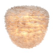 Eos Evia Kaz Tüyü Avize Açık Kahverengi 55cm Lambader Bonvagon