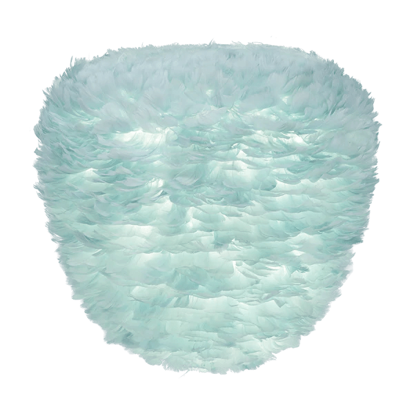 Eos Evia Kaz Tüyü Avize Mavi 55cm Lambader Bonvagon