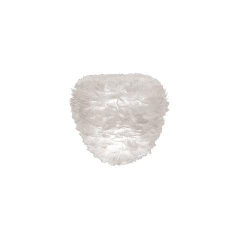 Eos Evia Kaz Tüyü Avize Mini Beyaz 30cm Lambader Masa Lamba Başlığı Bonvagon