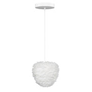 Eos Evia Kaz Tüyü Avize Mini Beyaz 30cm Lambader Masa Lamba Başlığı Bonvagon