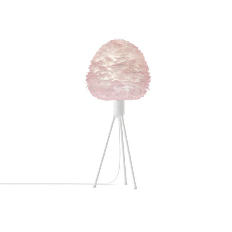 Eos Evia Kaz Tüyü Avize Mini Pembe 30cm Lambader Masa Lamba Başlığı Bonvagon