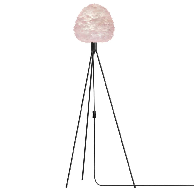 Eos Evia Kaz Tüyü Avize Mini Pembe 30cm Lambader Masa Lamba Başlığı Bonvagon