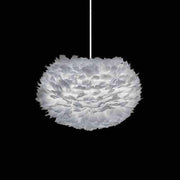 EOS Kaz Tüyü Avize Açık Gri 45cm Lambader Bonvagon